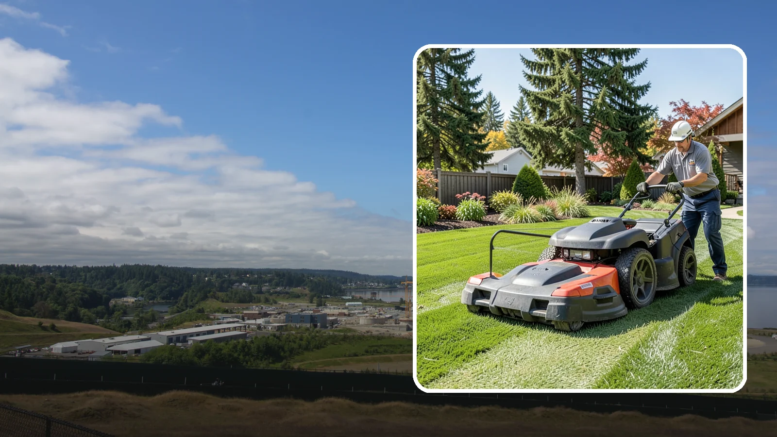 Weekly Lawn Mowing in University Place, Pierce County, WA - Keep your Puget Sound turf tidy with dependable seven-day mowing that matches our region's fast spring and summer growth.