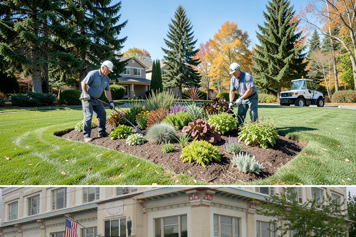 White Decorative Rock Installation in Anacortes, Skagit County, WA - White rock can be installed year-round, though placing it in drier months helps keep the light stone clean during the work.