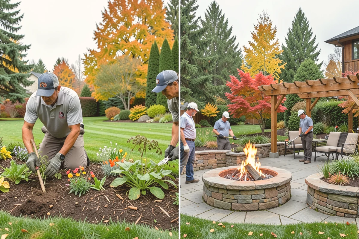 White Decorative Rock Installation in Bellevue, King County, WA - Grade the bed and establish clean, defined edges