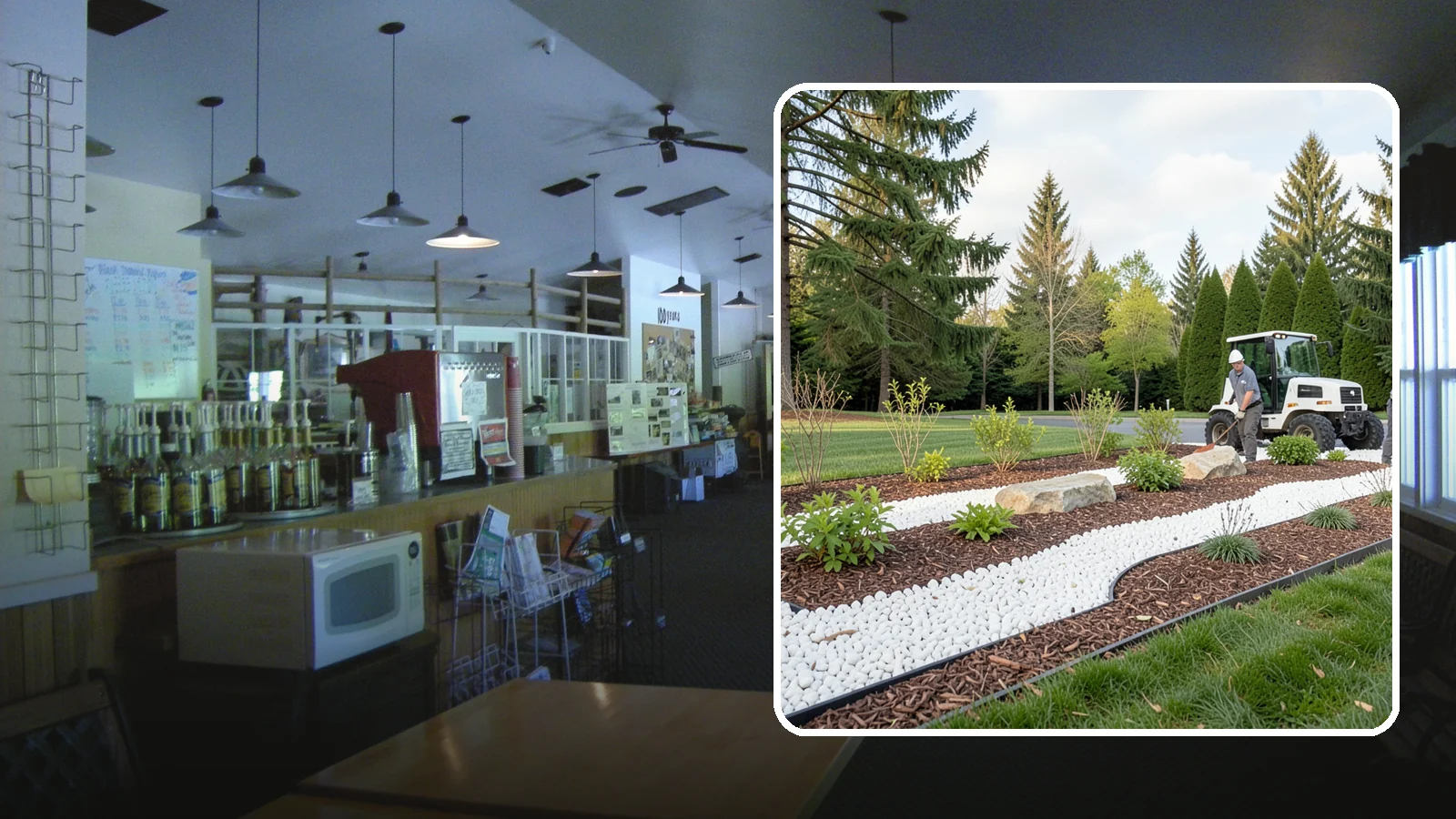 White Decorative Rock Installation in Black Diamond, King County, WA - Crisp white marble or limestone chips that brighten shaded beds and create clean, high-contrast borders.