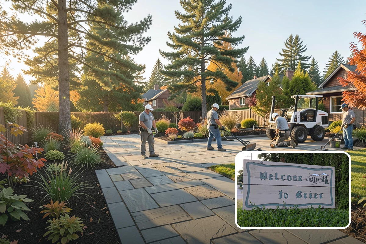 White Decorative Rock Installation in Brier, Snohomish County, WA - Reflects light to brighten shaded, north-facing beds