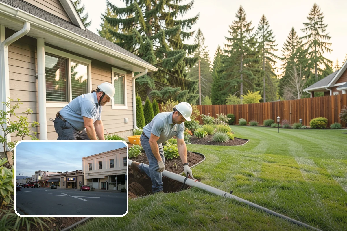 White Decorative Rock Installation in Burlington, Skagit County, WA - Reflects light to brighten shaded, north-facing beds