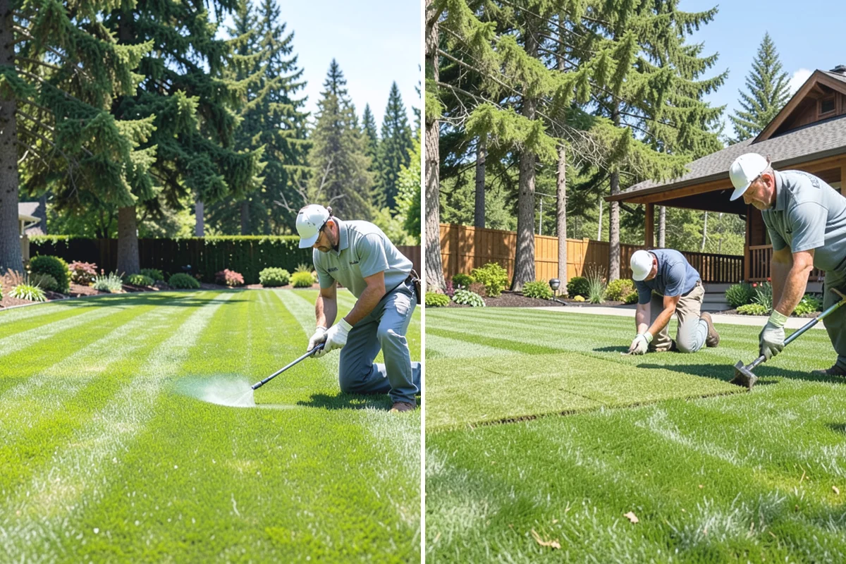 White Decorative Rock Installation in Darrington, Snohomish County, WA - Grade the bed and establish clean, defined edges