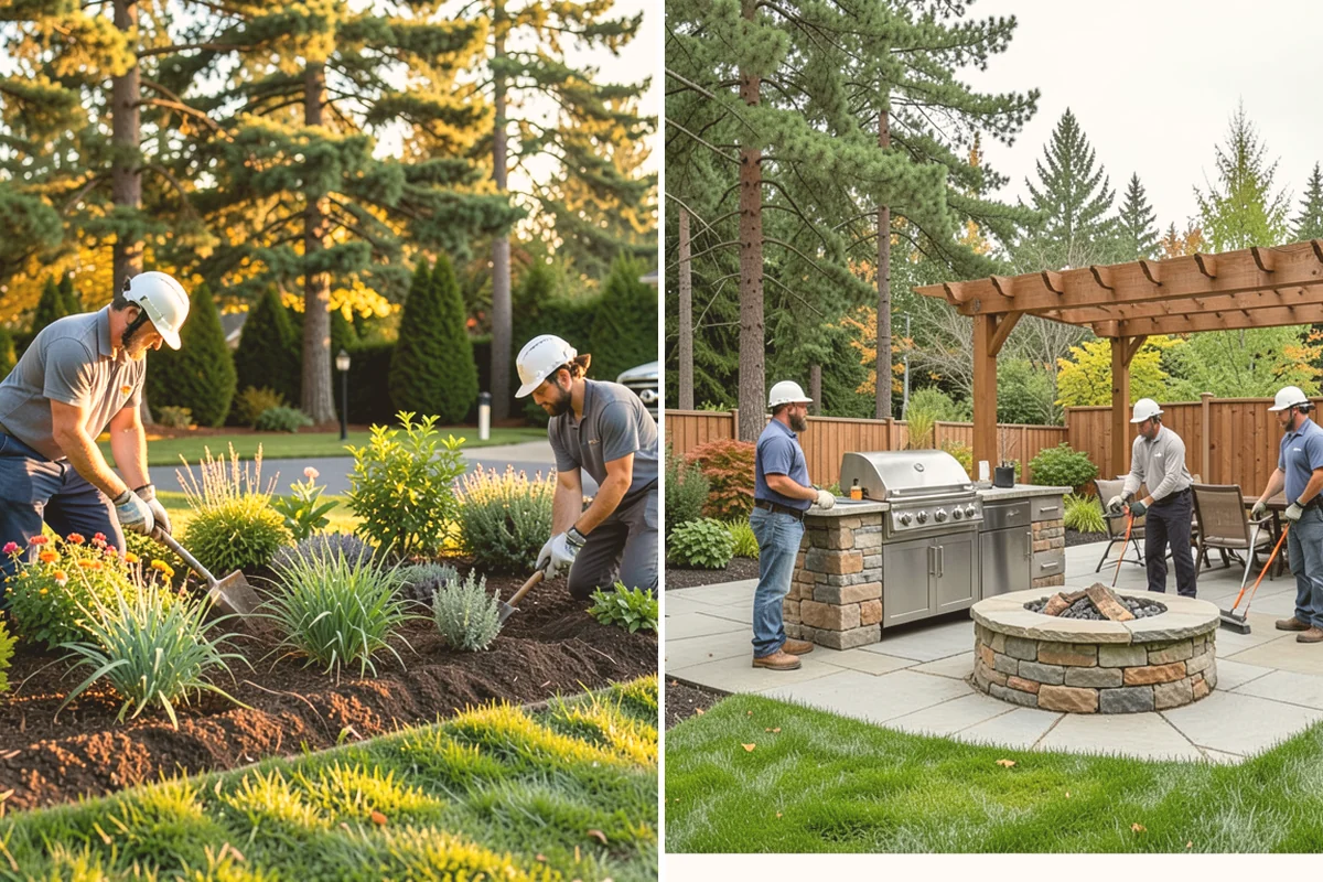 White Decorative Rock Installation in Eatonville, Pierce County, WA - Grade the bed and establish clean, defined edges