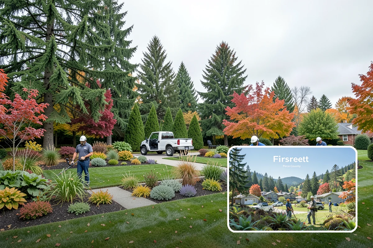 White Decorative Rock Installation in Fircrest, Pierce County, WA - Reflects light to brighten shaded, north-facing beds