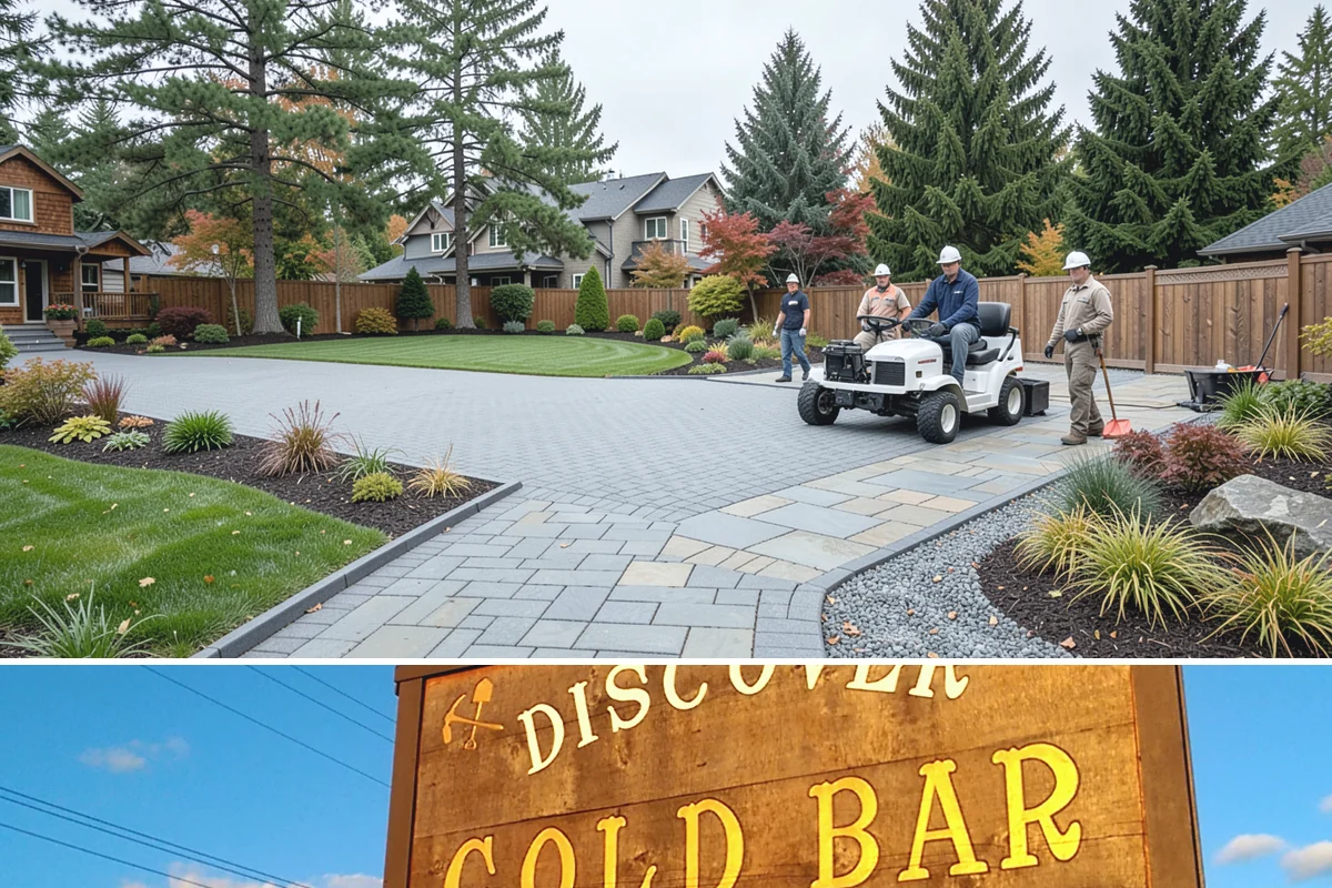 White Decorative Rock Installation in Gold Bar, Snohomish County, WA - White rock can be installed year-round, though placing it in drier months helps keep the light stone clean during the work.