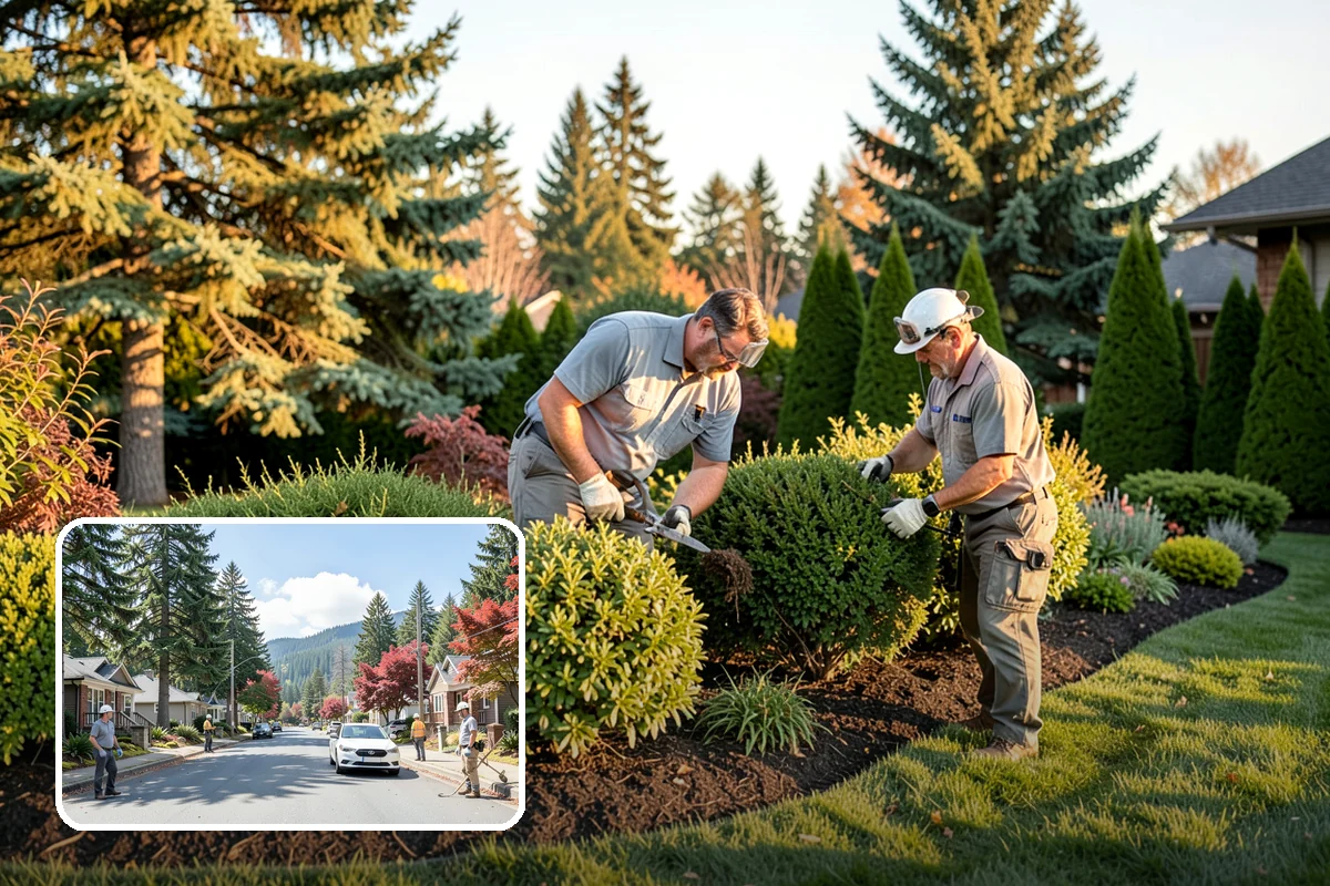 White Decorative Rock Installation in Hunts Point, King County, WA - Reflects light to brighten shaded, north-facing beds