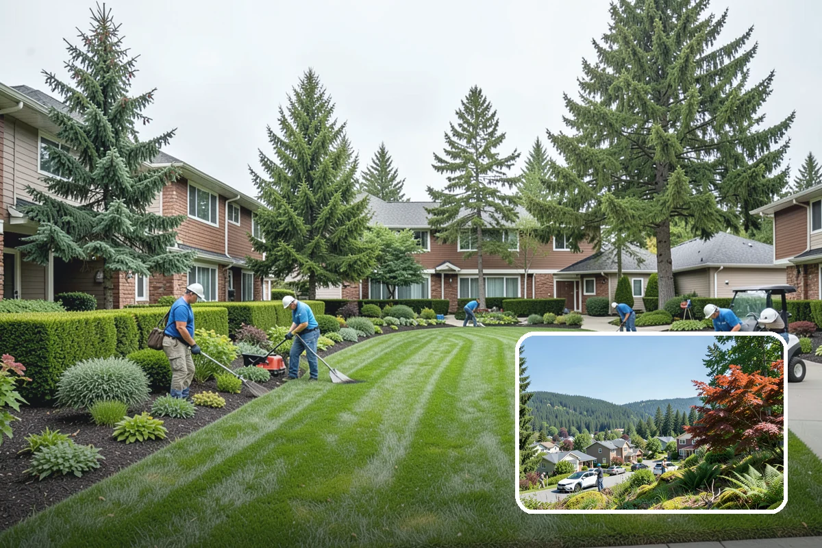 White Decorative Rock Installation in Index, Snohomish County, WA - Reflects light to brighten shaded, north-facing beds