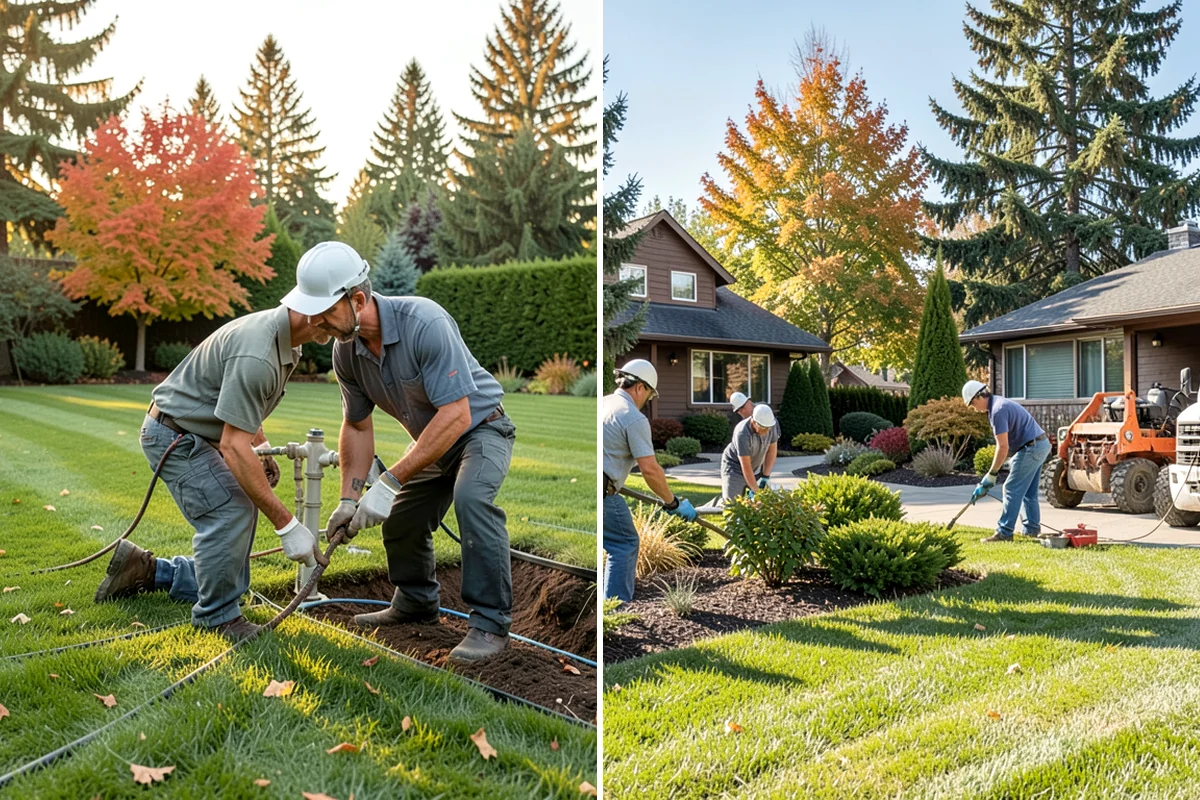 White Decorative Rock Installation in Lyman, Skagit County, WA - Grade the bed and establish clean, defined edges