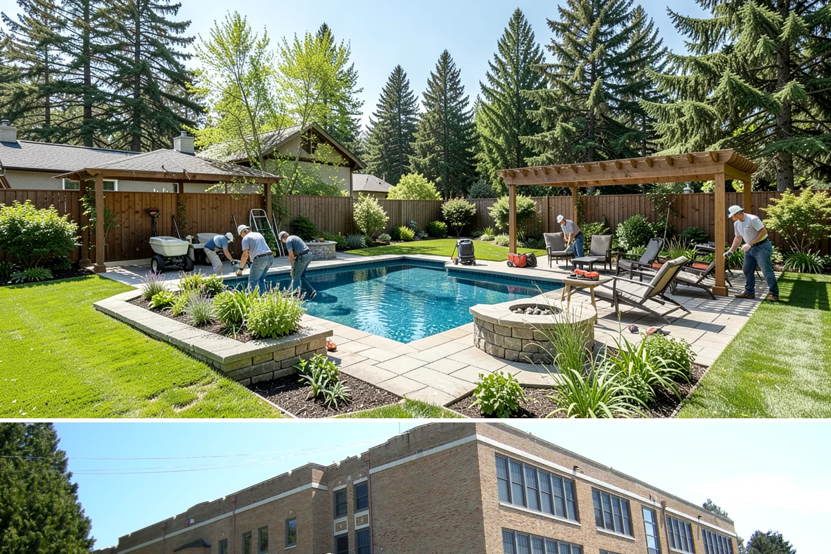 White Decorative Rock Installation in Maple Valley, King County, WA - White rock can be installed year-round, though placing it in drier months helps keep the light stone clean during the work.