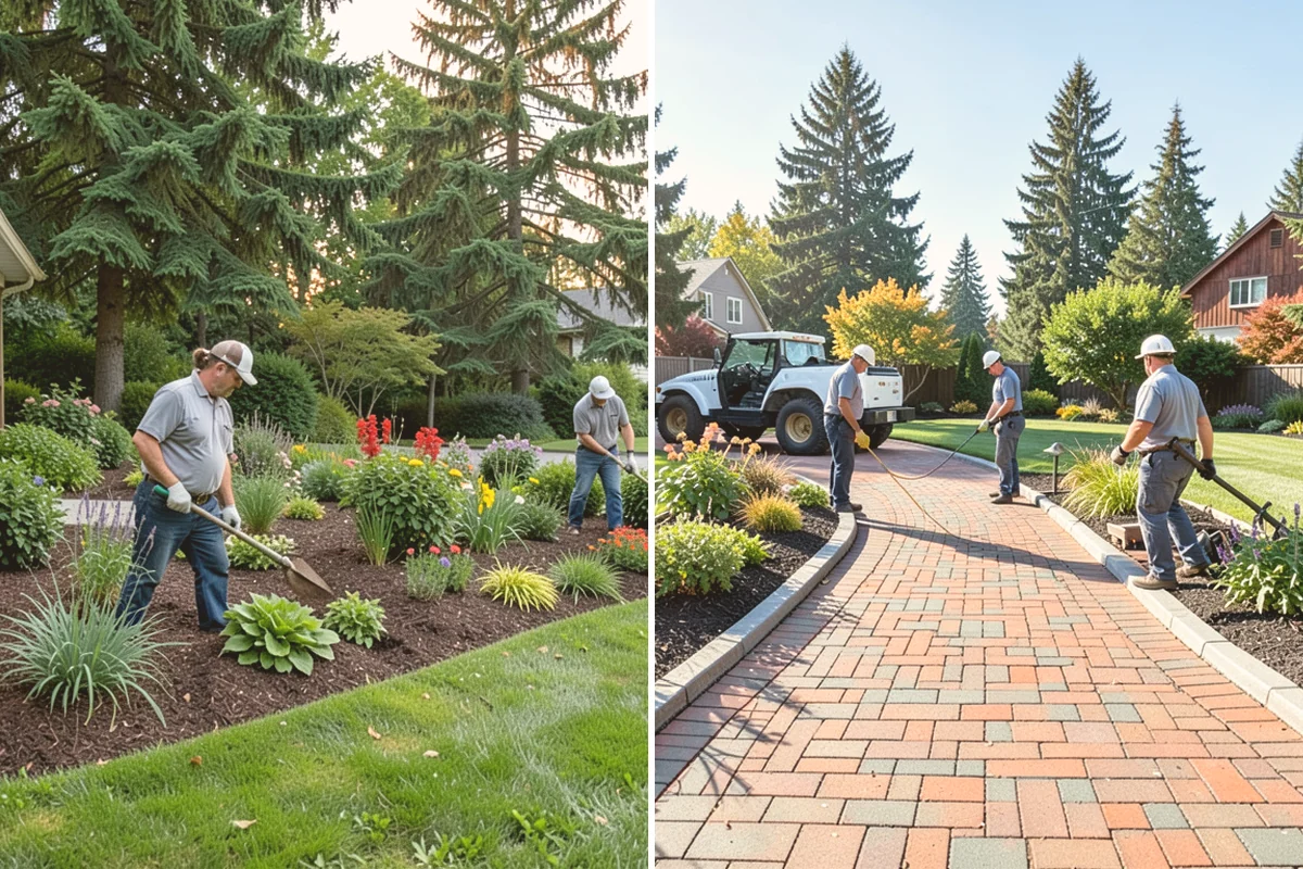 White Decorative Rock Installation in Orting, Pierce County, WA - Grade the bed and establish clean, defined edges