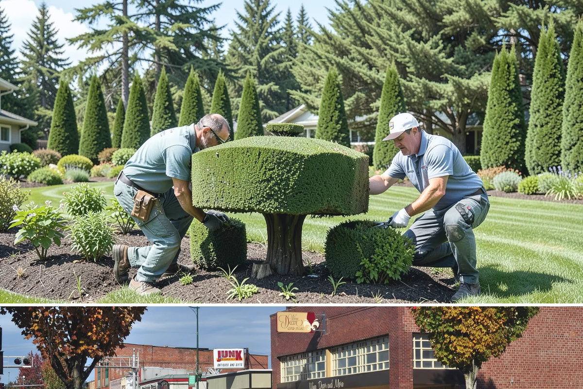 White Decorative Rock Installation in Puyallup, Pierce County, WA - White rock can be installed year-round, though placing it in drier months helps keep the light stone clean during the work.