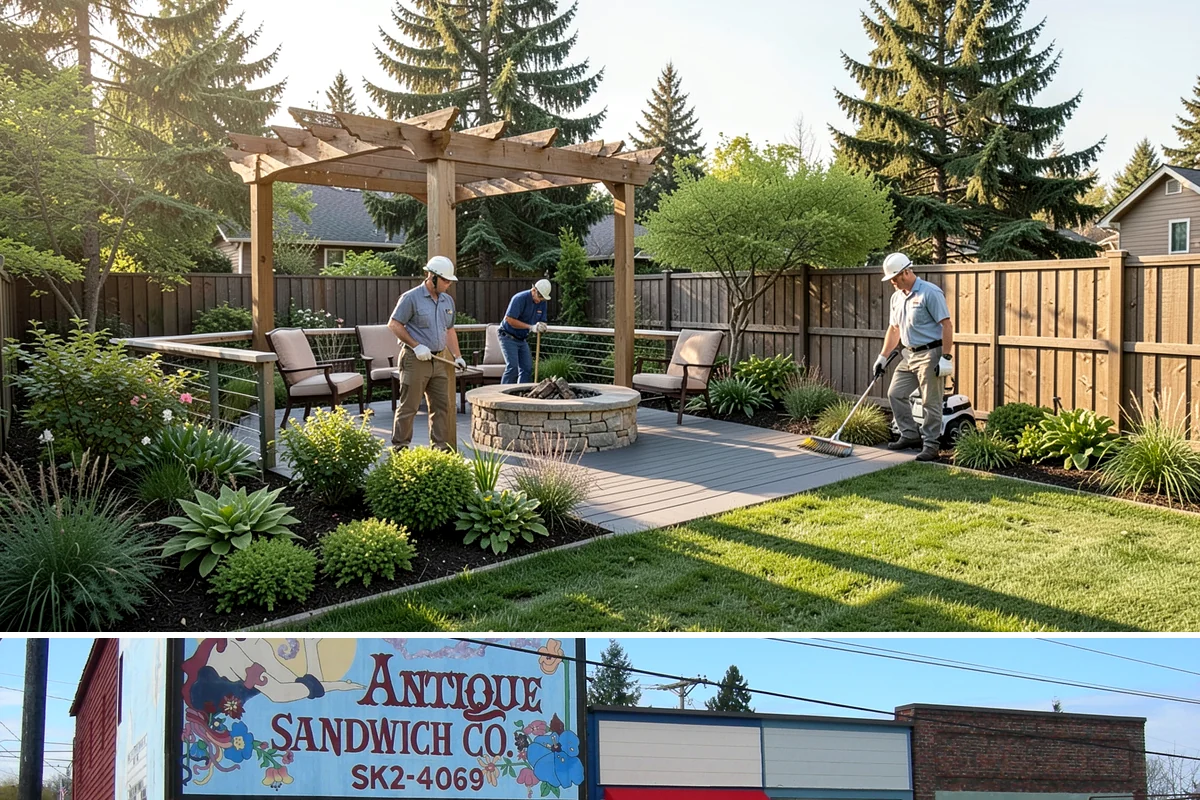 White Decorative Rock Installation in Ruston, Pierce County, WA - White rock can be installed year-round, though placing it in drier months helps keep the light stone clean during the work.