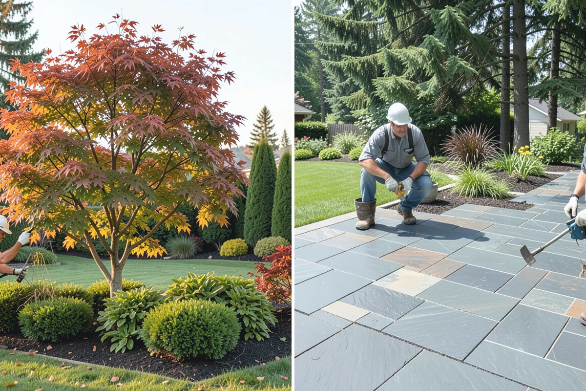 White Decorative Rock Installation in South Prairie, Pierce County, WA - Grade the bed and establish clean, defined edges
