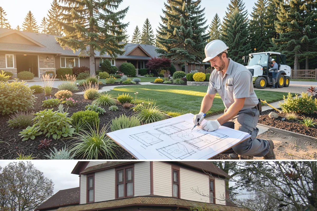White Decorative Rock Installation in Sumner, Pierce County, WA - White rock can be installed year-round, though placing it in drier months helps keep the light stone clean during the work.