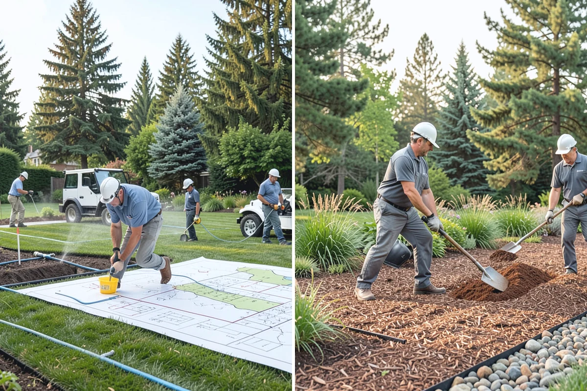 White Decorative Rock Installation in Wilkeson, Pierce County, WA - Grade the bed and establish clean, defined edges