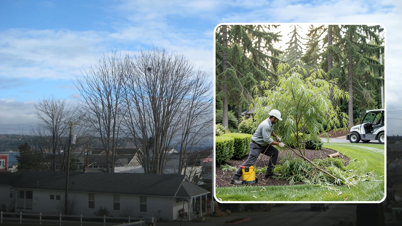 Willow Pruning in Langley, Island County, WA - Pruning for fast-growing willows that controls size, removes deadwood, and reduces breakage.