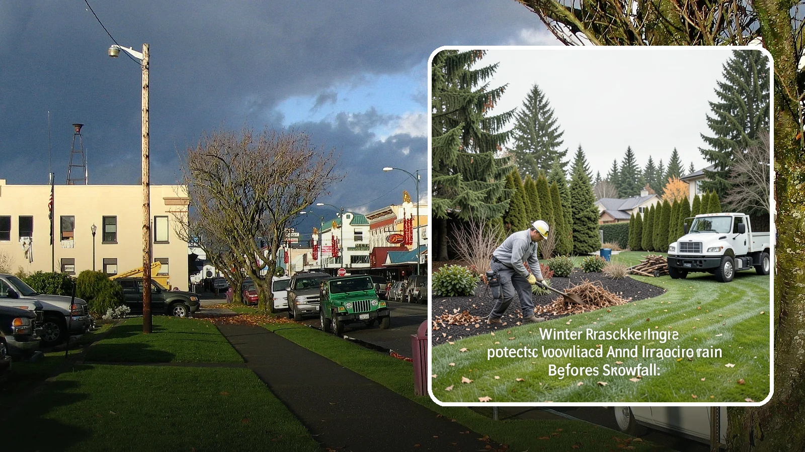Winter Landscape Protection in Arlington, Snohomish County, WA - We shield vulnerable plants, hardscapes, and irrigation from the wind, rain, and cold that stress Pacific Northwest landscapes in...