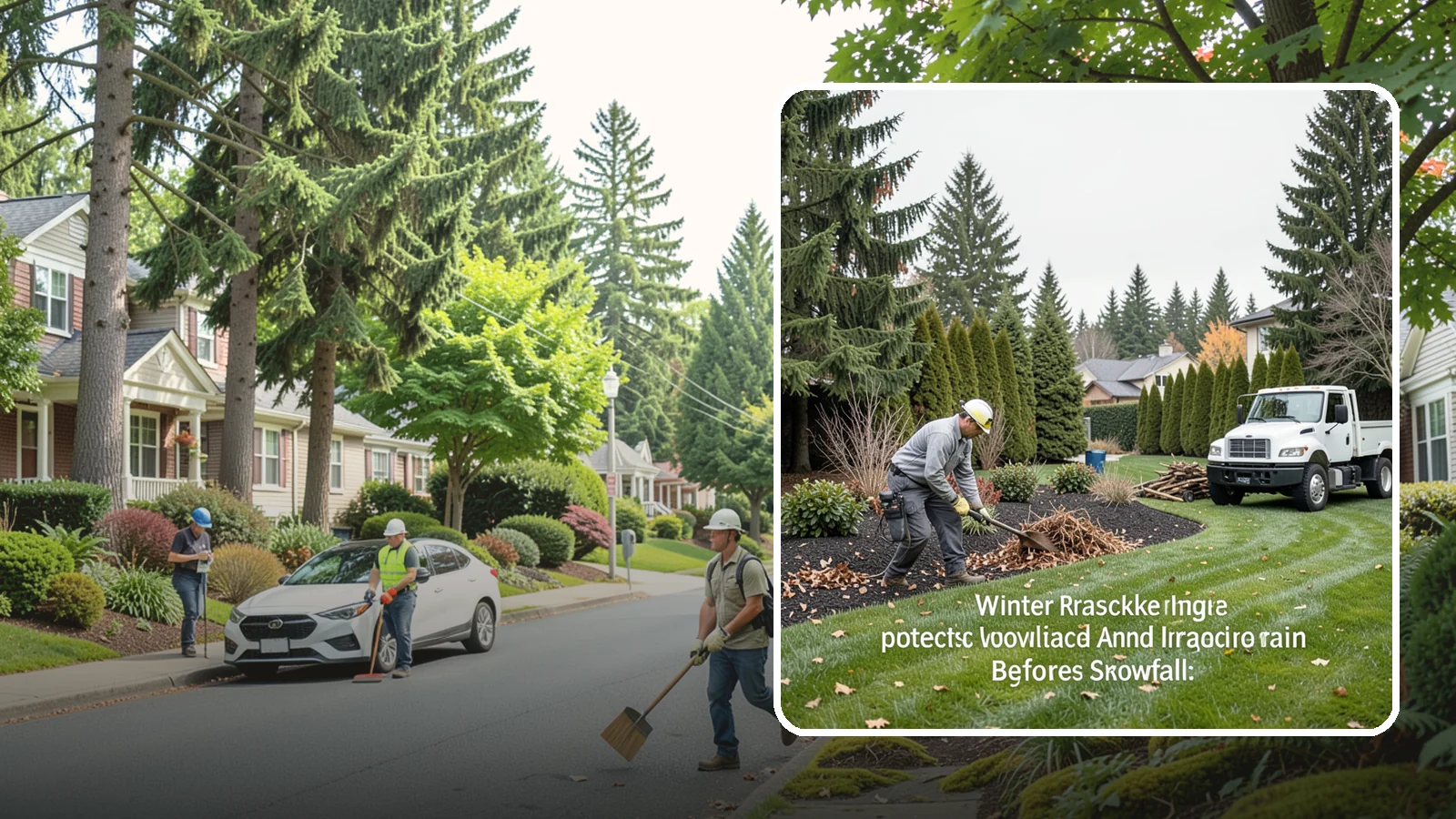 Winter Landscape Protection in Beaux Arts Village, King County, WA - We shield vulnerable plants, hardscapes, and irrigation from the wind, rain, and cold that stress Pacific Northwest landscapes in...
