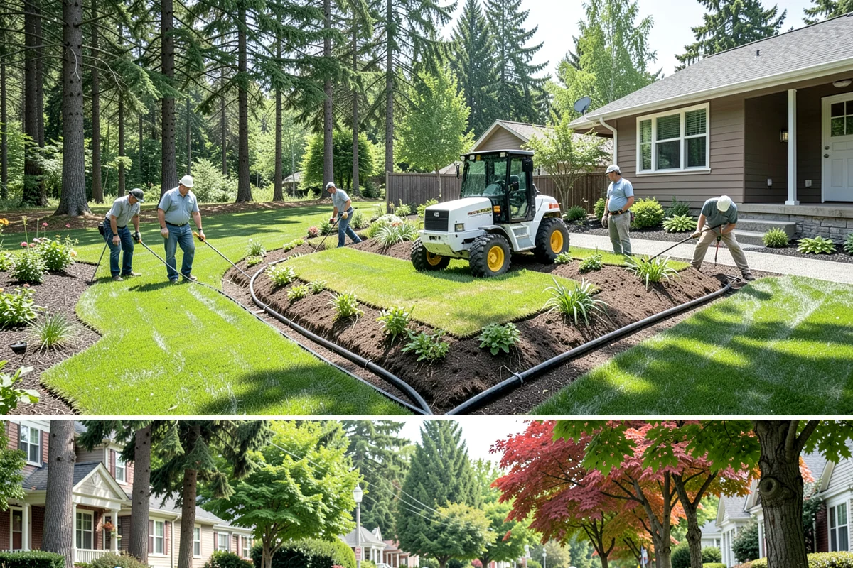 Winter Landscape Protection in Beaux Arts Village, King County, WA - Complete this work in mid to late autumn, before the first hard frost and the arrival of sustained Puget Sound winter rains.