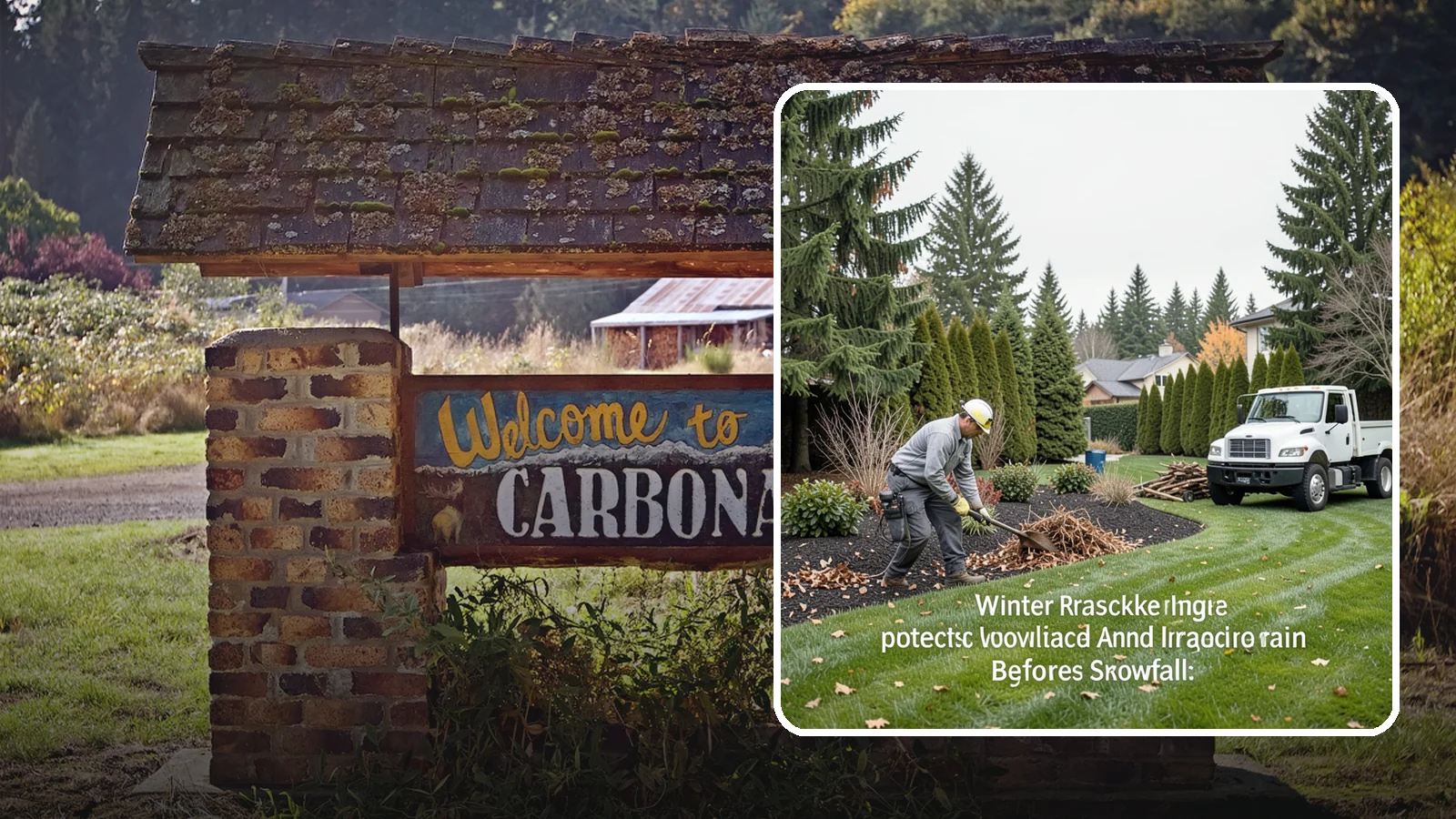 Winter Landscape Protection in Carbonado, Pierce County, WA - We shield vulnerable plants, hardscapes, and irrigation from the wind, rain, and cold that stress Pacific Northwest landscapes in...