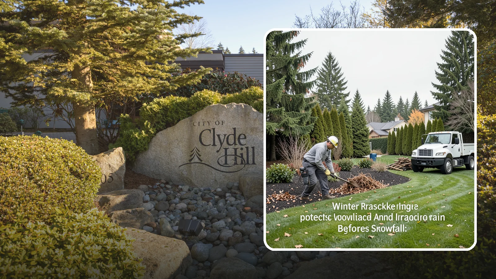 Winter Landscape Protection in Clyde Hill, King County, WA - We shield vulnerable plants, hardscapes, and irrigation from the wind, rain, and cold that stress Pacific Northwest landscapes in...
