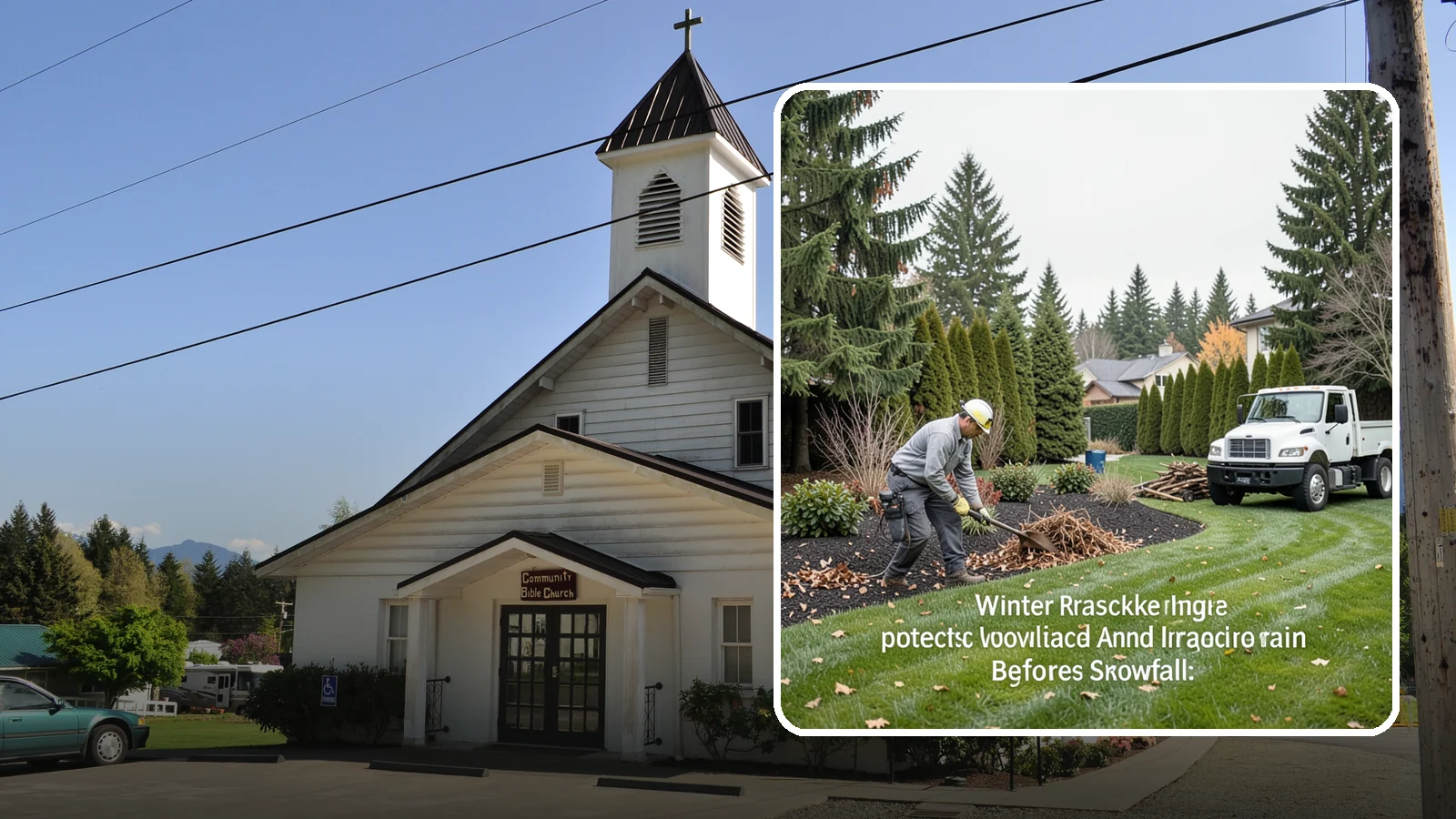Winter Landscape Protection in Concrete, Skagit County, WA - We shield vulnerable plants, hardscapes, and irrigation from the wind, rain, and cold that stress Pacific Northwest landscapes in...