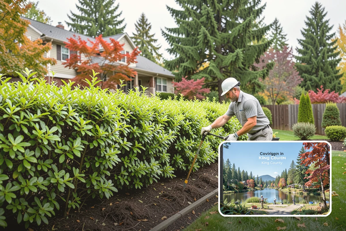 Winter Landscape Protection in Covington, King County, WA - Protects tender plants from freeze and wind damage