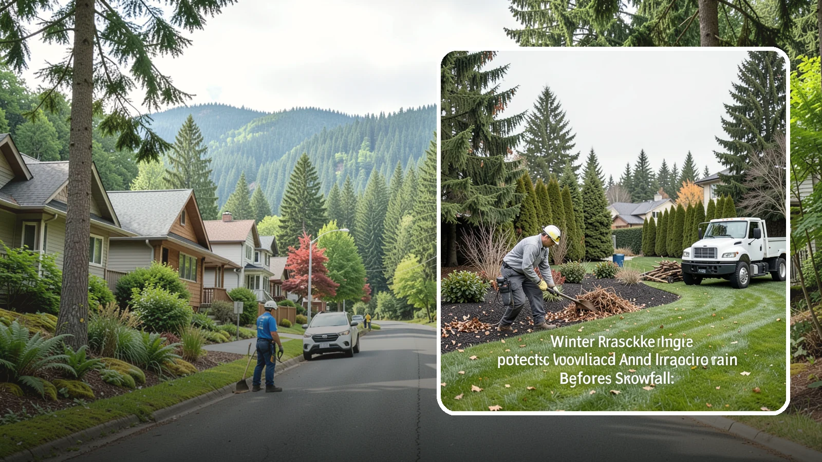 Winter Landscape Protection in Darrington, Snohomish County, WA - We shield vulnerable plants, hardscapes, and irrigation from the wind, rain, and cold that stress Pacific Northwest landscapes in...