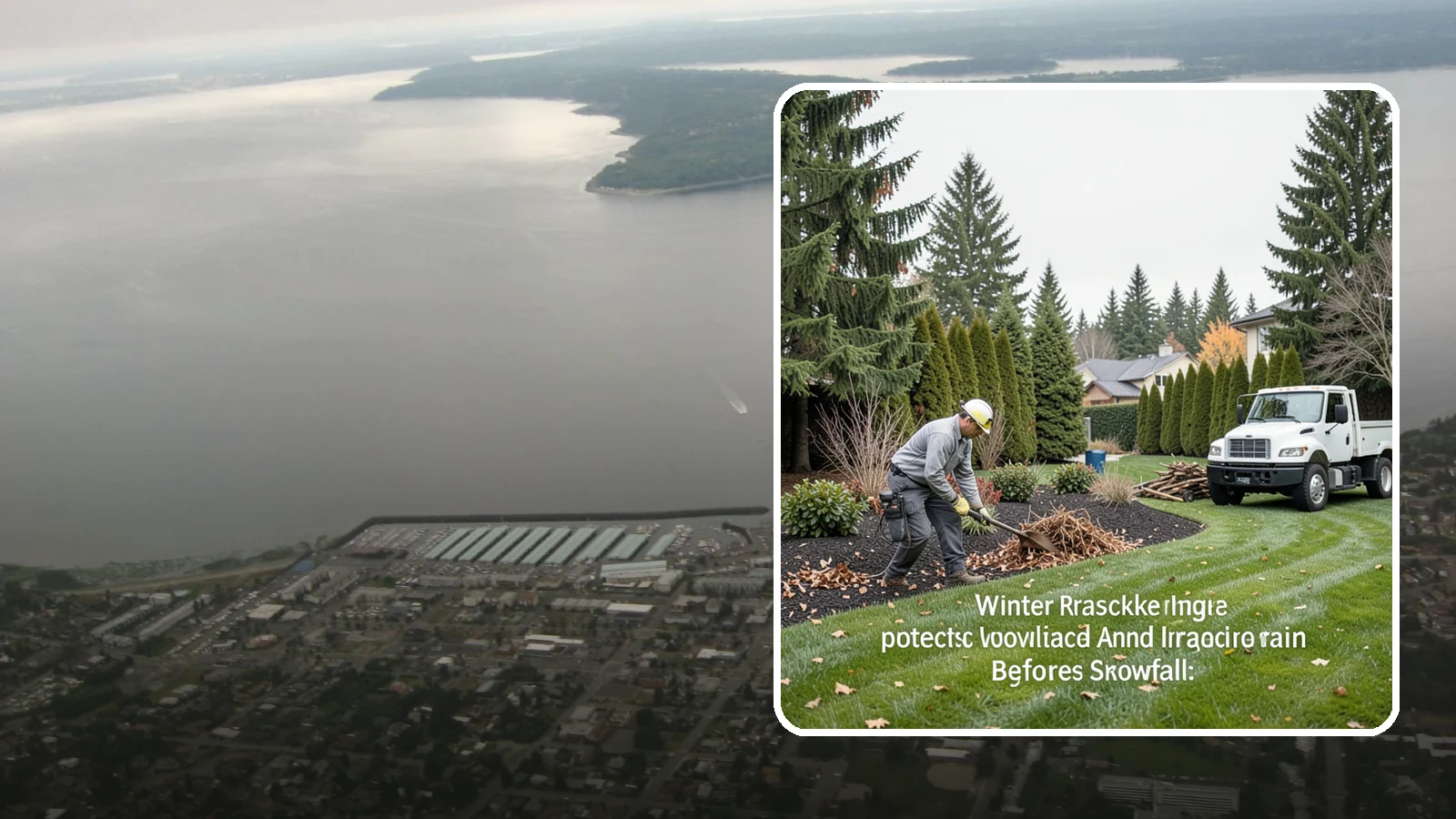 Winter Landscape Protection in Des Moines, King County, WA - We shield vulnerable plants, hardscapes, and irrigation from the wind, rain, and cold that stress Pacific Northwest landscapes in...