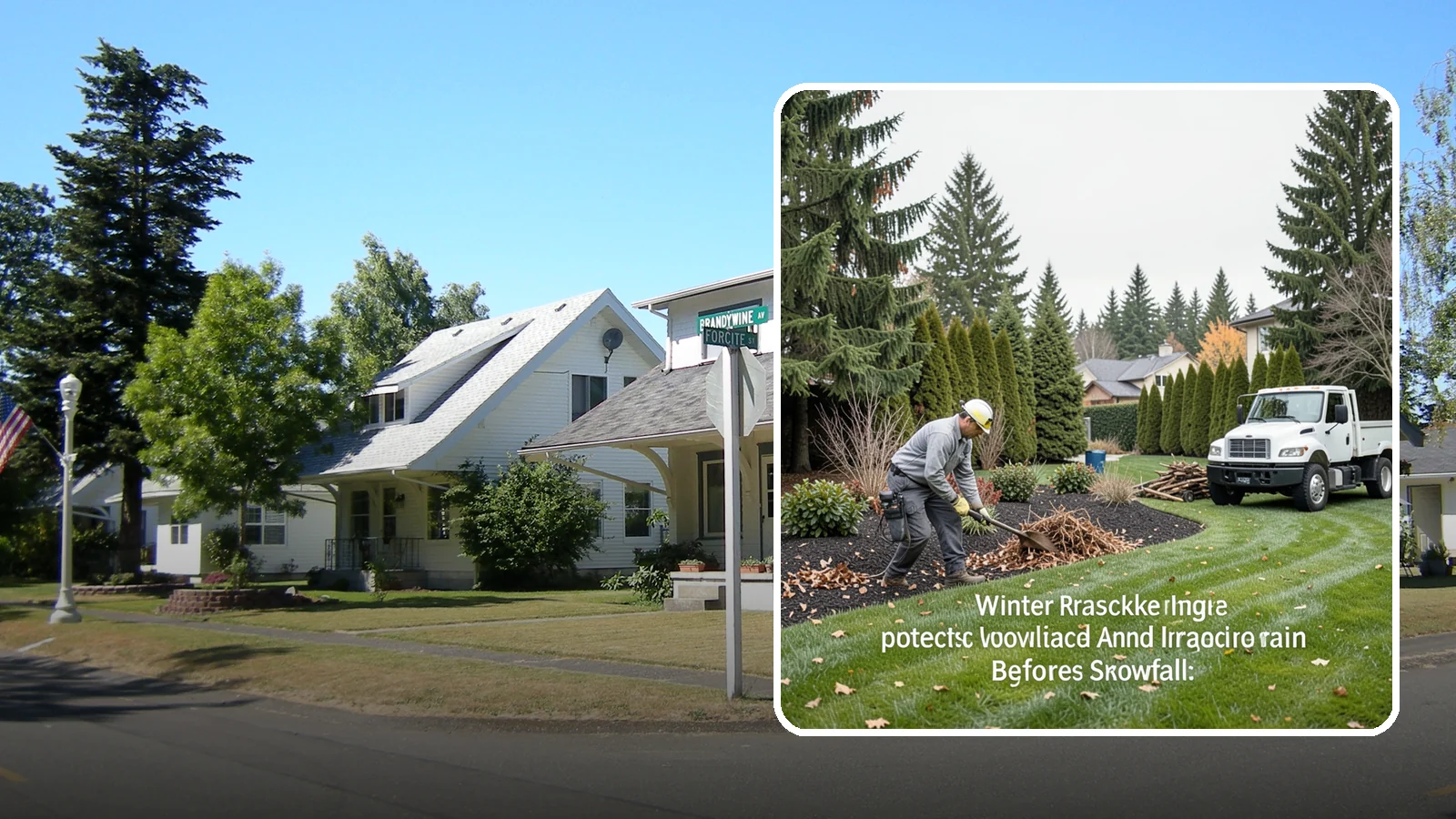 Winter Landscape Protection in DuPont, Pierce County, WA - We shield vulnerable plants, hardscapes, and irrigation from the wind, rain, and cold that stress Pacific Northwest landscapes in...