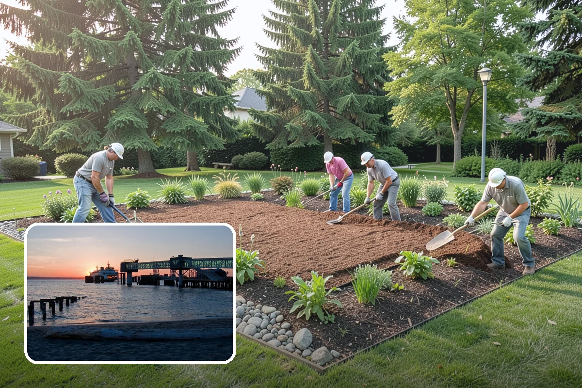 Winter Landscape Protection in Edmonds, Snohomish County, WA - Protects tender plants from freeze and wind damage