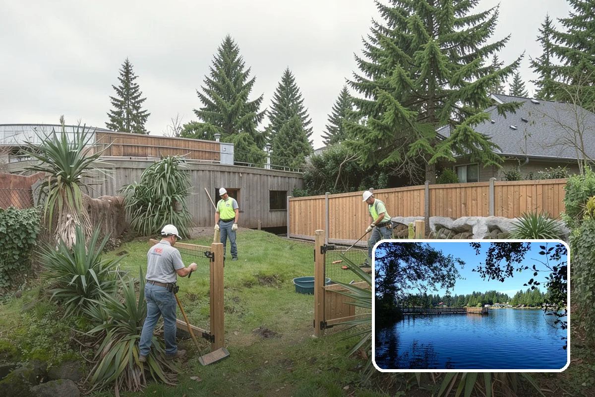 Winter Landscape Protection in Federal Way, King County, WA - Protects tender plants from freeze and wind damage