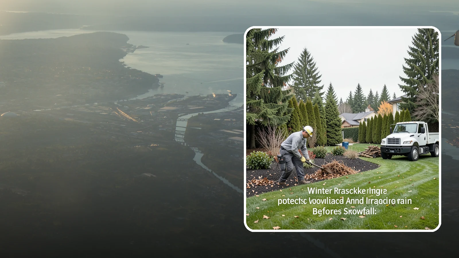 Winter Landscape Protection in Fife, Pierce County, WA - We shield vulnerable plants, hardscapes, and irrigation from the wind, rain, and cold that stress Pacific Northwest landscapes in...