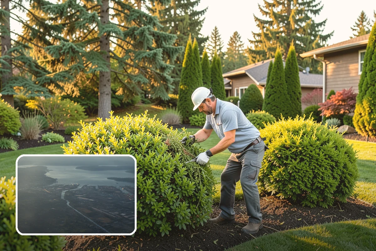 Winter Landscape Protection in Fife, Pierce County, WA - Protects tender plants from freeze and wind damage