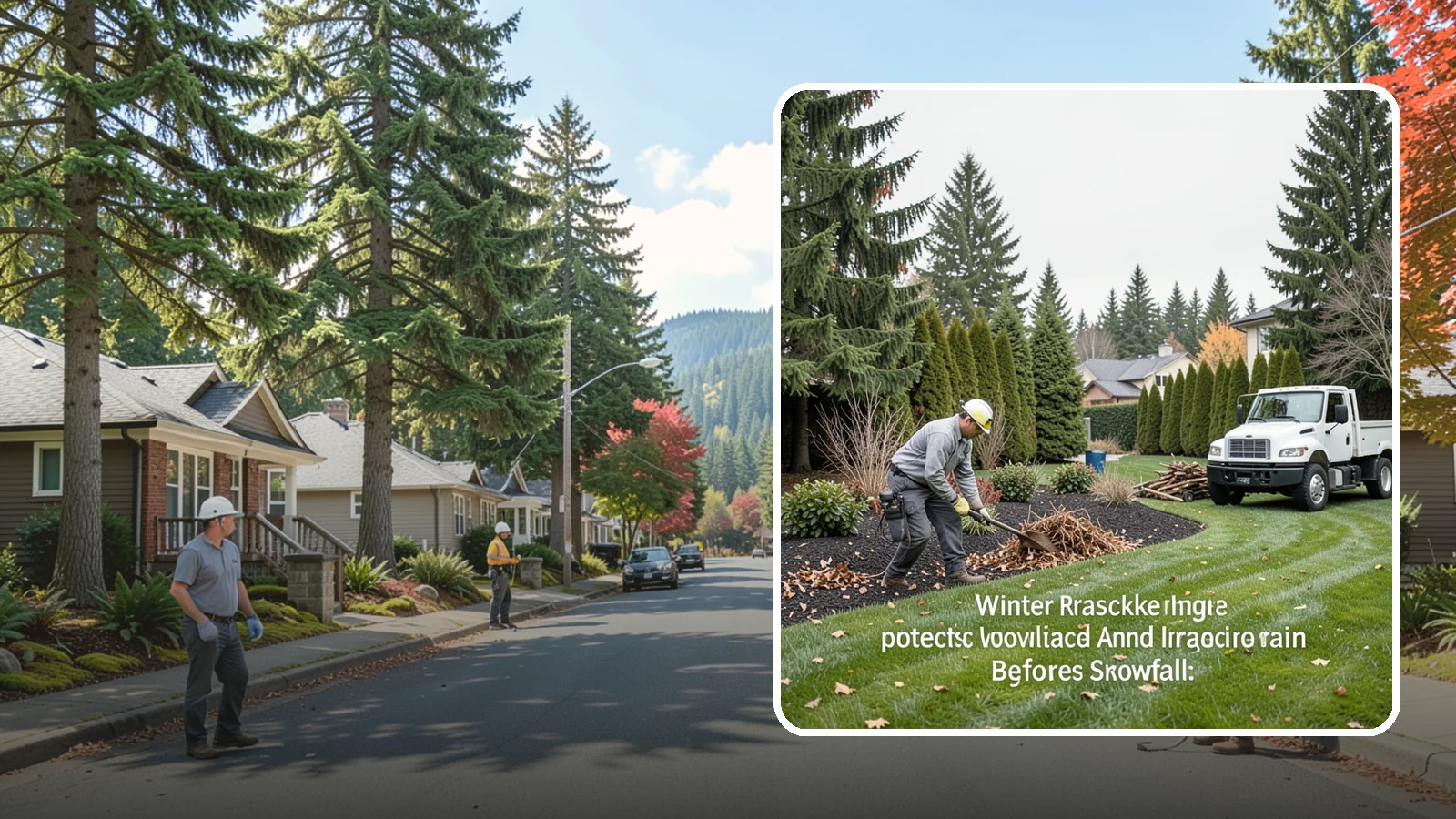 Winter Landscape Protection in Hunts Point, King County, WA - We shield vulnerable plants, hardscapes, and irrigation from the wind, rain, and cold that stress Pacific Northwest landscapes in...