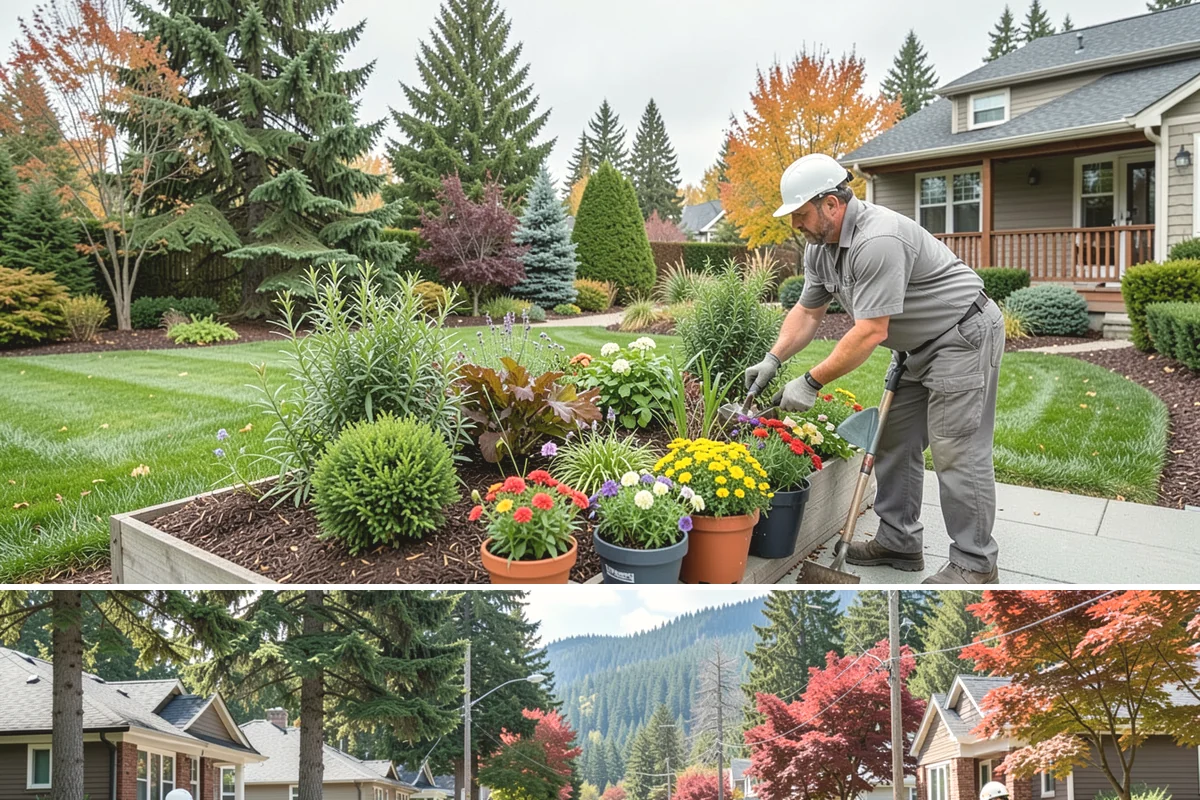 Winter Landscape Protection in Hunts Point, King County, WA - Complete this work in mid to late autumn, before the first hard frost and the arrival of sustained Puget Sound winter rains.