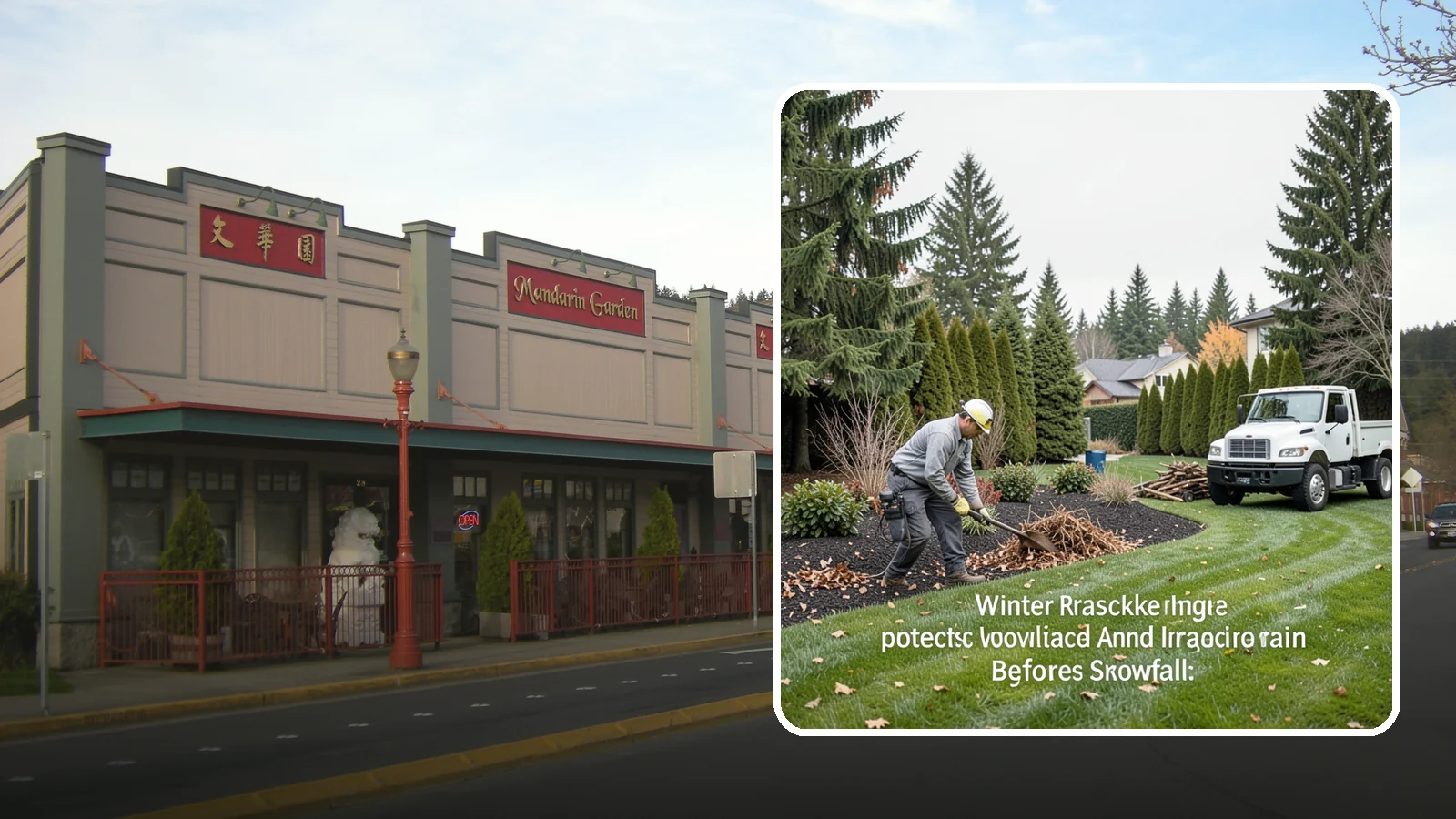 Winter Landscape Protection in Issaquah, King County, WA - We shield vulnerable plants, hardscapes, and irrigation from the wind, rain, and cold that stress Pacific Northwest landscapes in...