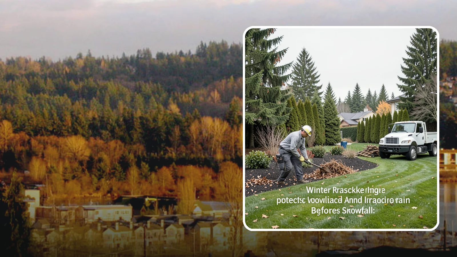 Winter Landscape Protection in Kenmore, King County, WA - We shield vulnerable plants, hardscapes, and irrigation from the wind, rain, and cold that stress Pacific Northwest landscapes in...