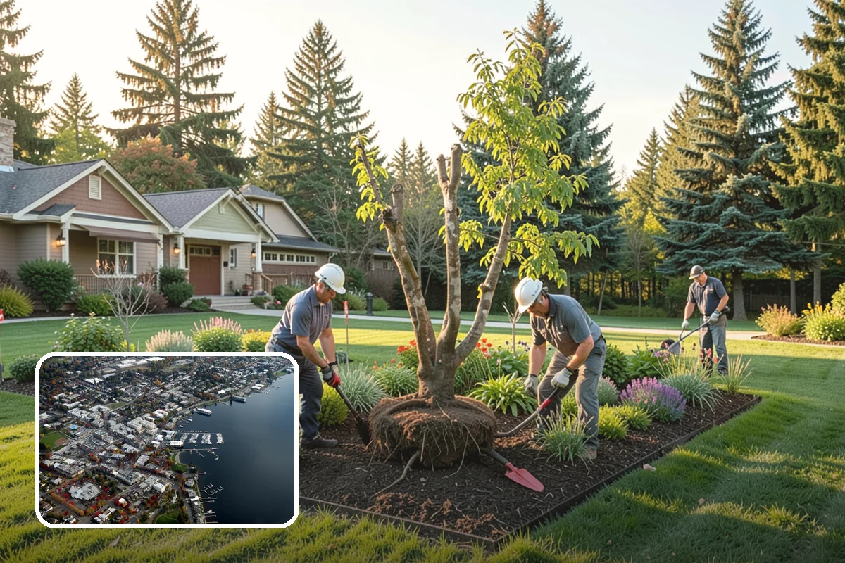 Winter Landscape Protection in Kirkland, King County, WA - Protects tender plants from freeze and wind damage