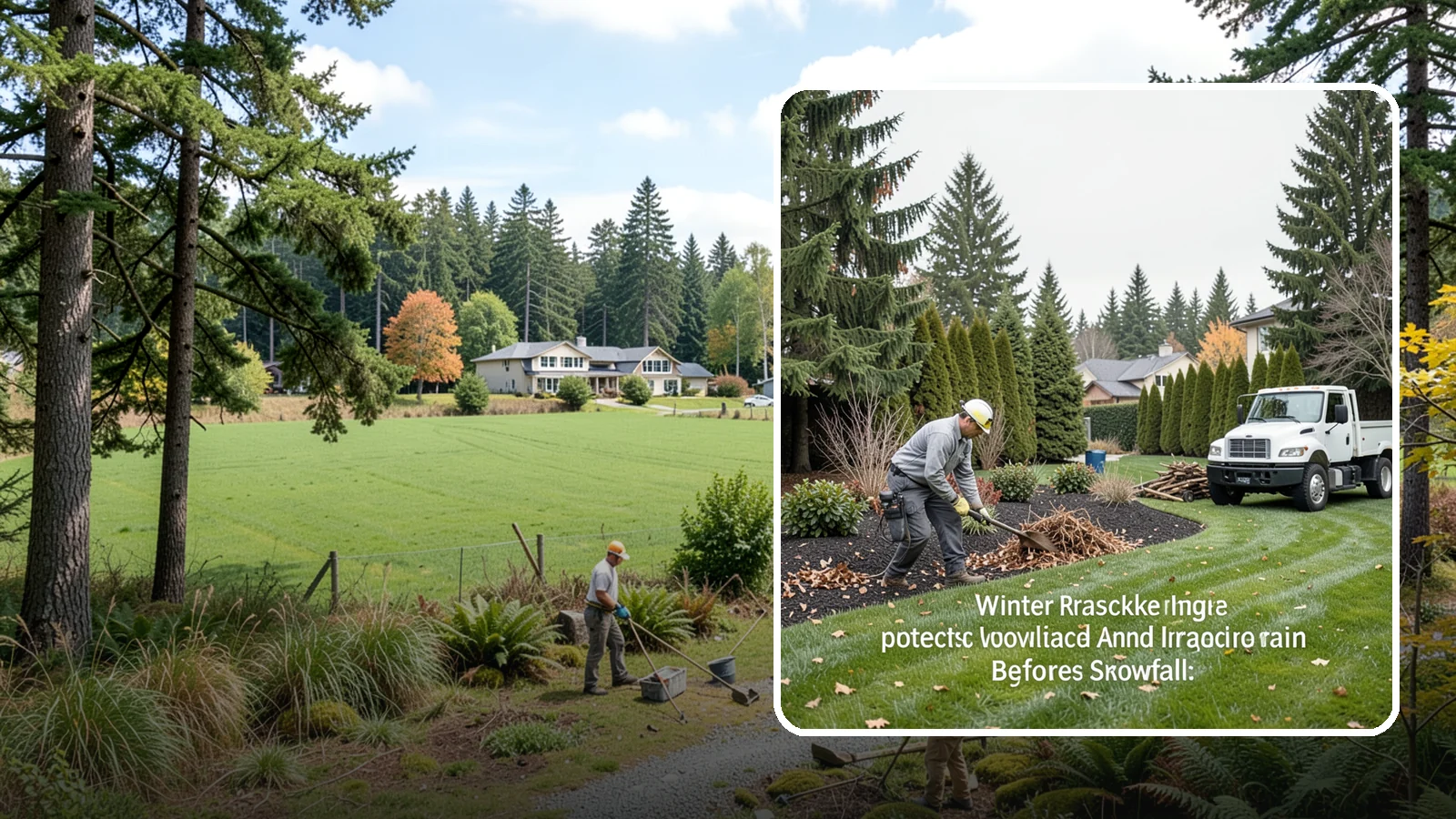 Winter Landscape Protection in Lyman, Skagit County, WA - We shield vulnerable plants, hardscapes, and irrigation from the wind, rain, and cold that stress Pacific Northwest landscapes in...