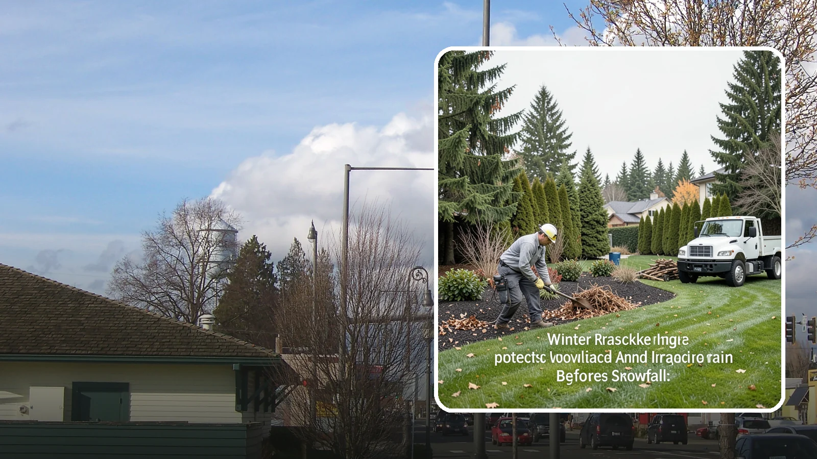 Winter Landscape Protection in Marysville, Snohomish County, WA - We shield vulnerable plants, hardscapes, and irrigation from the wind, rain, and cold that stress Pacific Northwest landscapes in...