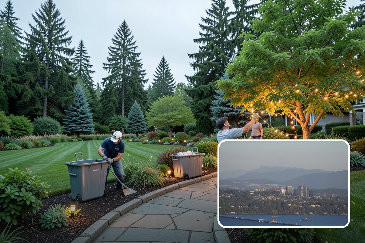 Winter Landscape Protection in Medina, King County, WA - Protects tender plants from freeze and wind damage