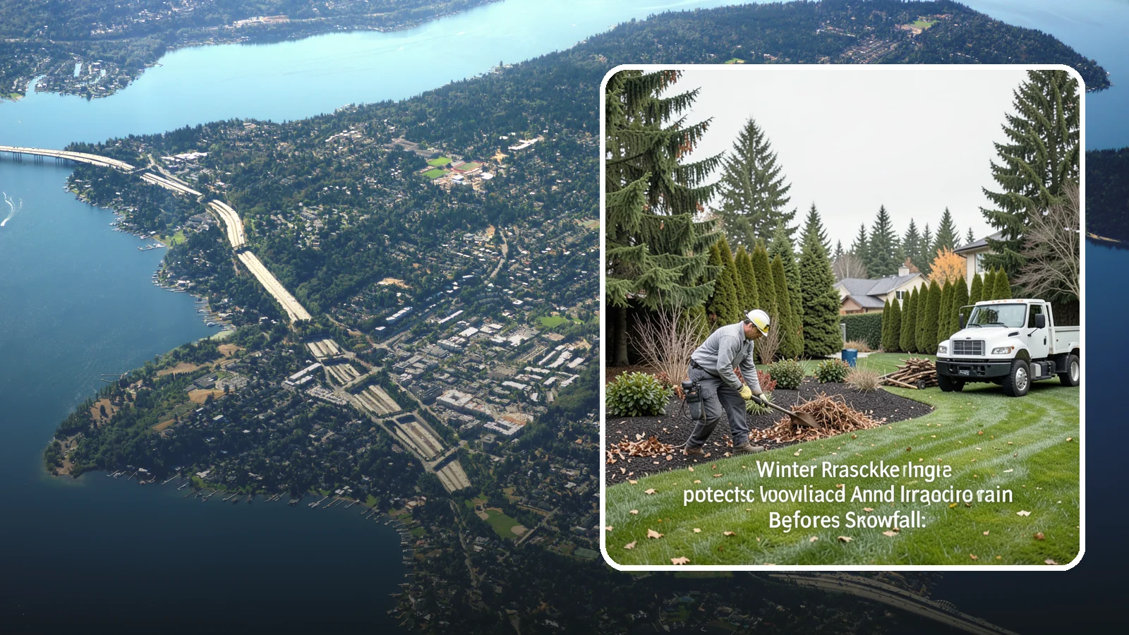Winter Landscape Protection in Mercer Island, King County, WA - We shield vulnerable plants, hardscapes, and irrigation from the wind, rain, and cold that stress Pacific Northwest landscapes in...
