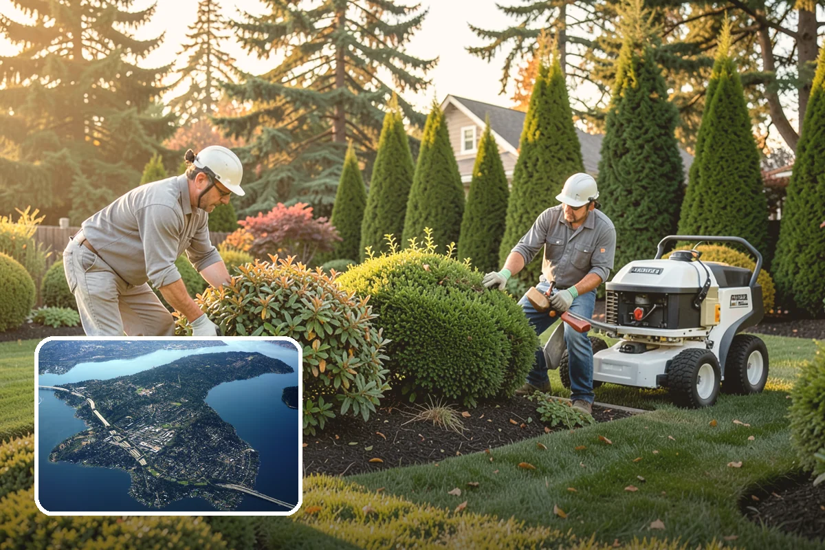 Winter Landscape Protection in Mercer Island, King County, WA - Protects tender plants from freeze and wind damage