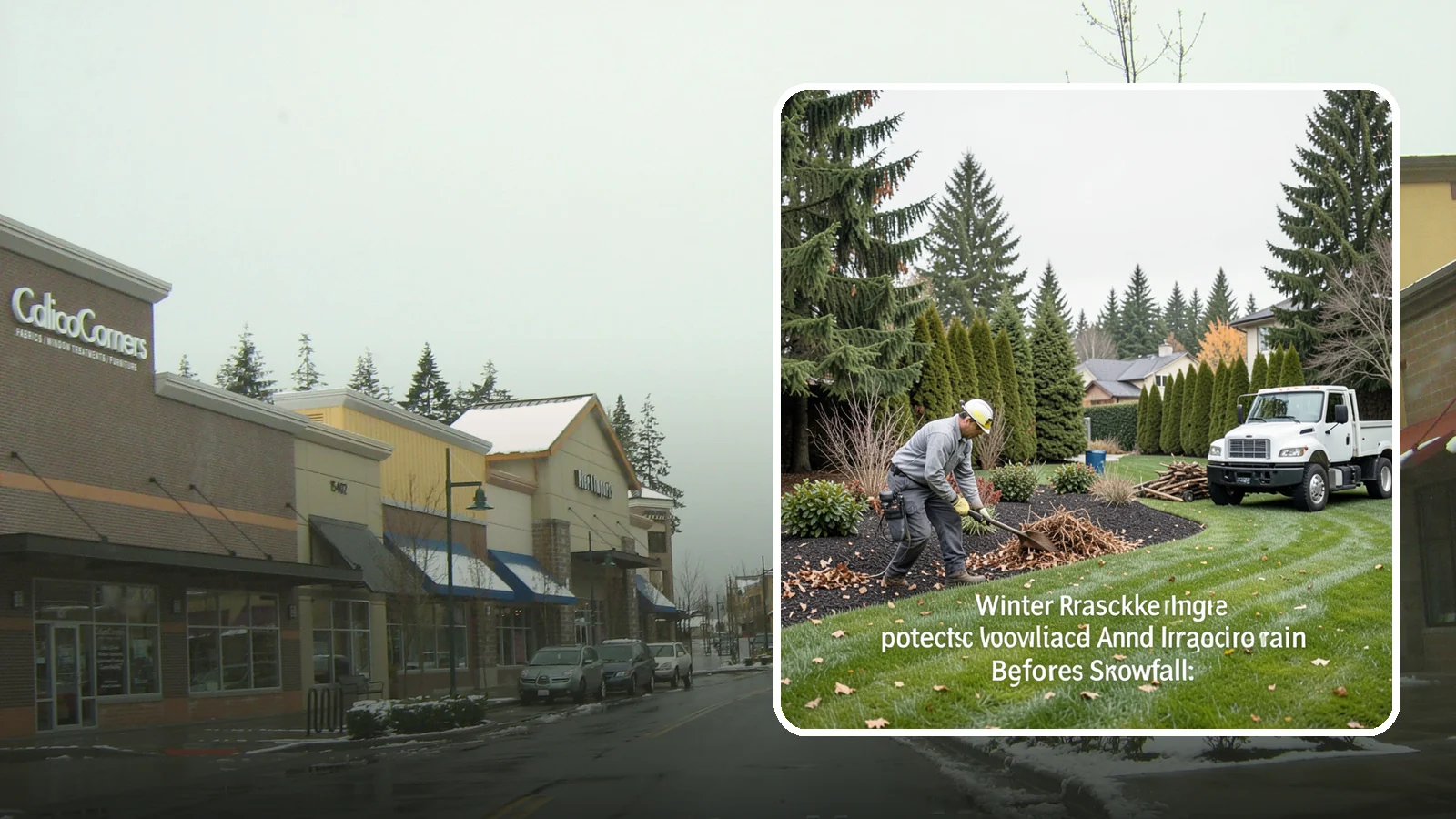 Winter Landscape Protection in Mill Creek, Snohomish County, WA - We shield vulnerable plants, hardscapes, and irrigation from the wind, rain, and cold that stress Pacific Northwest landscapes in...
