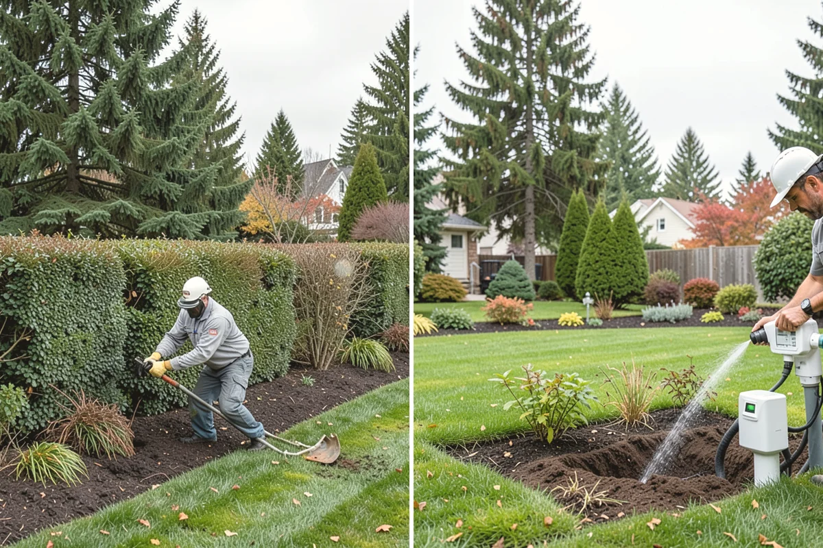 Winter Landscape Protection in Mountlake Terrace, Snohomish County, WA - Inspect the property for freeze-sensitive plants and drainage issues