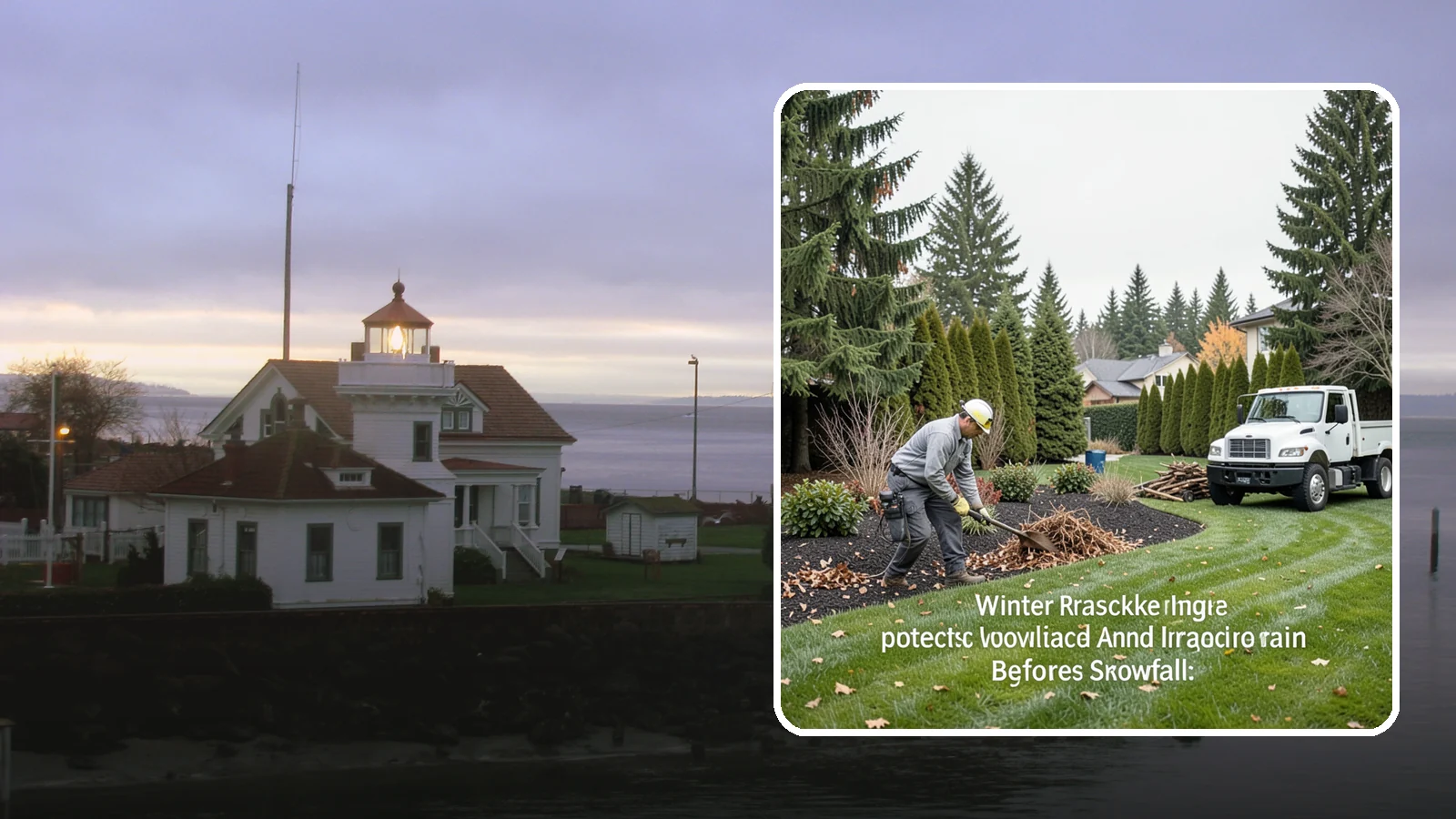 Winter Landscape Protection in Mukilteo, Snohomish County, WA - We shield vulnerable plants, hardscapes, and irrigation from the wind, rain, and cold that stress Pacific Northwest landscapes in...
