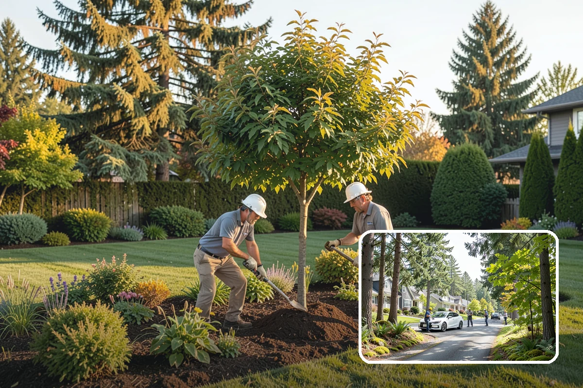 Winter Landscape Protection in Normandy Park, King County, WA - Protects tender plants from freeze and wind damage