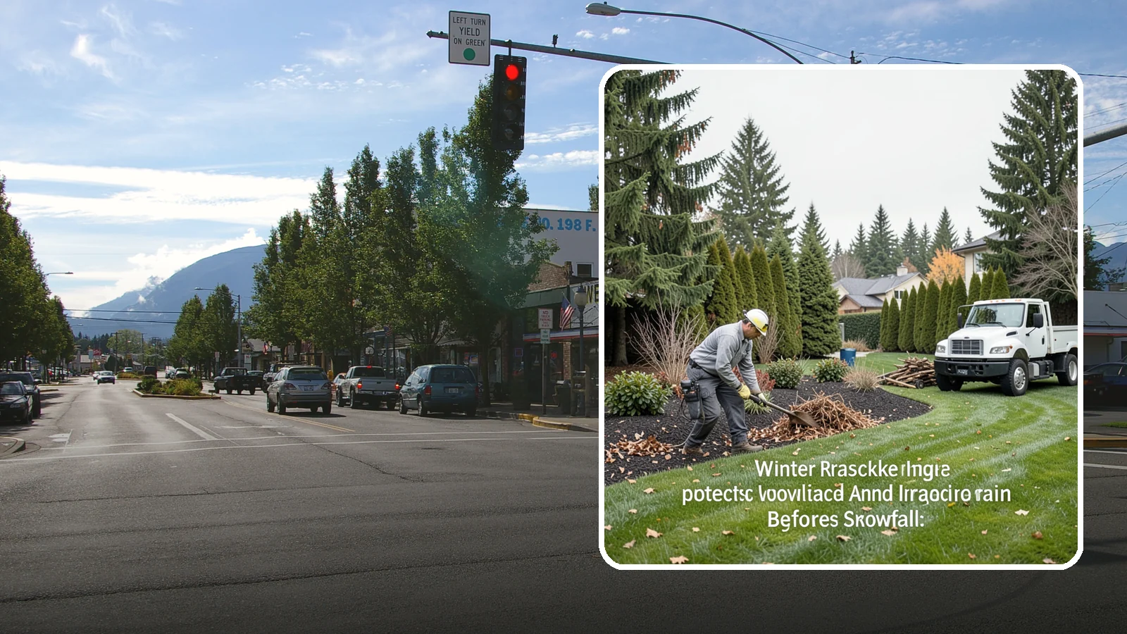 Winter Landscape Protection in North Bend, King County, WA - We shield vulnerable plants, hardscapes, and irrigation from the wind, rain, and cold that stress Pacific Northwest landscapes in...